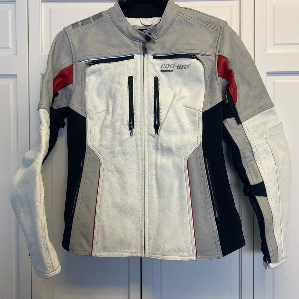 Can-Am leather motorcycle jacket